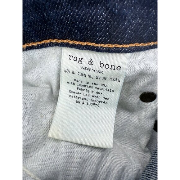 Rag & Bone Designer Skinny Low Rise Dark Wash “Yesler” Denim  Jeans Size 26 - Picture 14 of 16